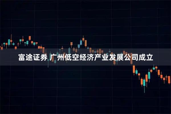 富途证券 广州低空经济产业发展公司成立