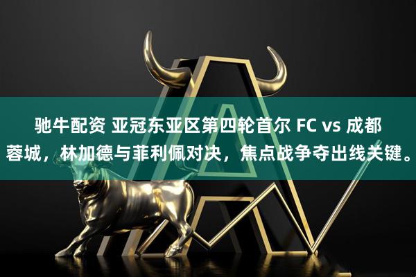 驰牛配资 亚冠东亚区第四轮首尔 FC vs 成都蓉城，林加德与菲利佩对决，焦点战争夺出线关键。